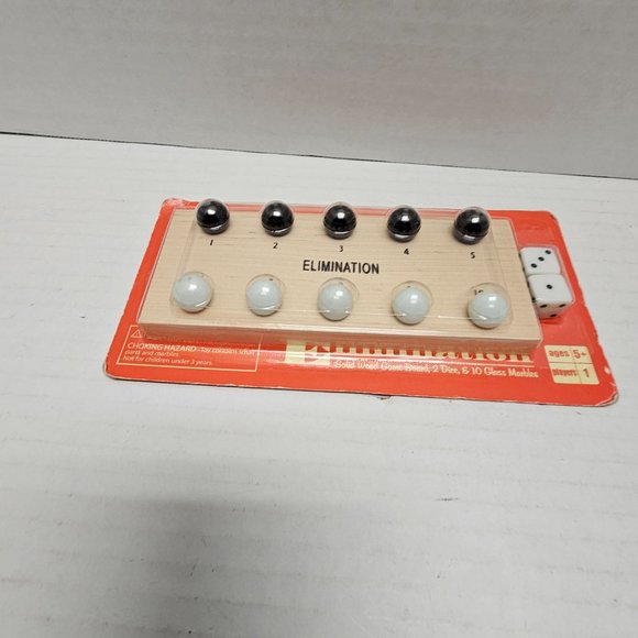 New 2005 Fundex Games Small Elimination Wood Marbles Dice Ages 5+ - Picture 3 of 11